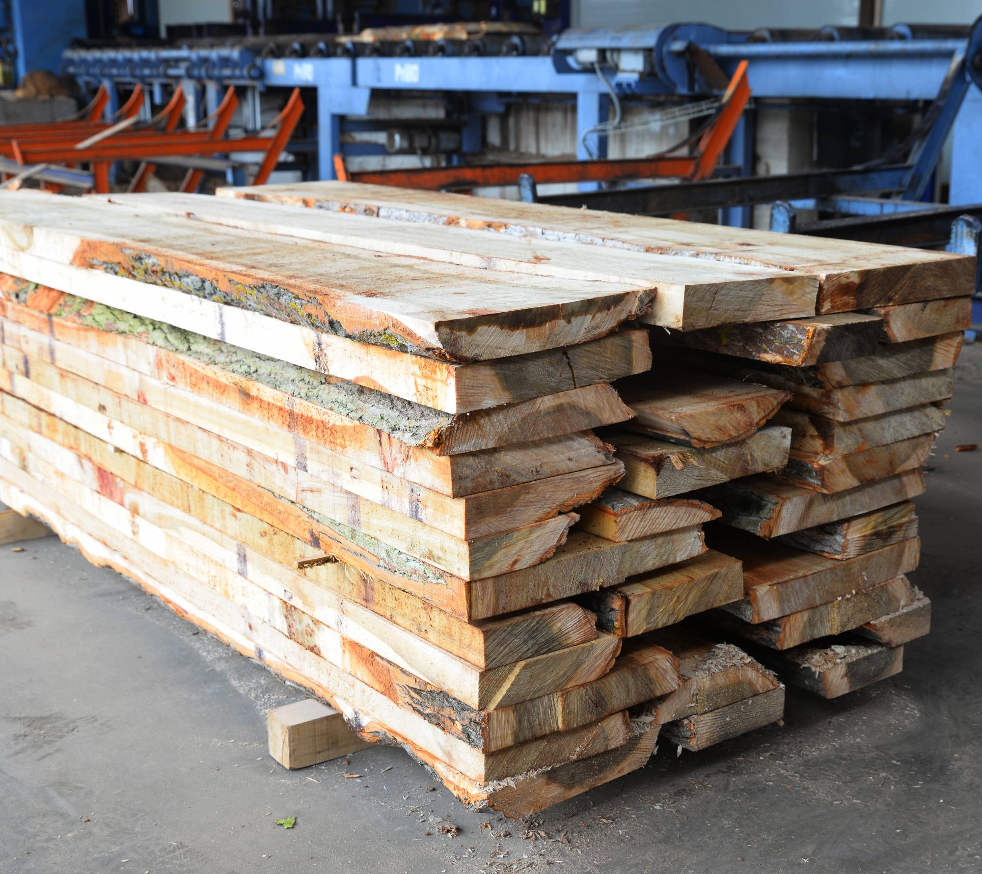 Tavolame in legno di castagno